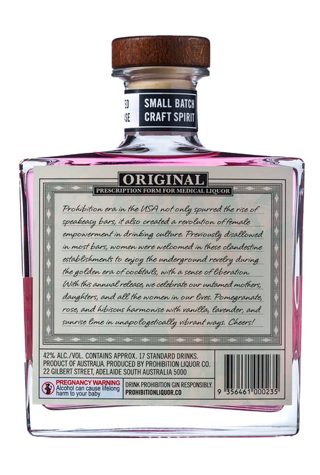 Prohibition Mother's Day Gin 42% 500ml | Gin | Shop online at Spirits of France