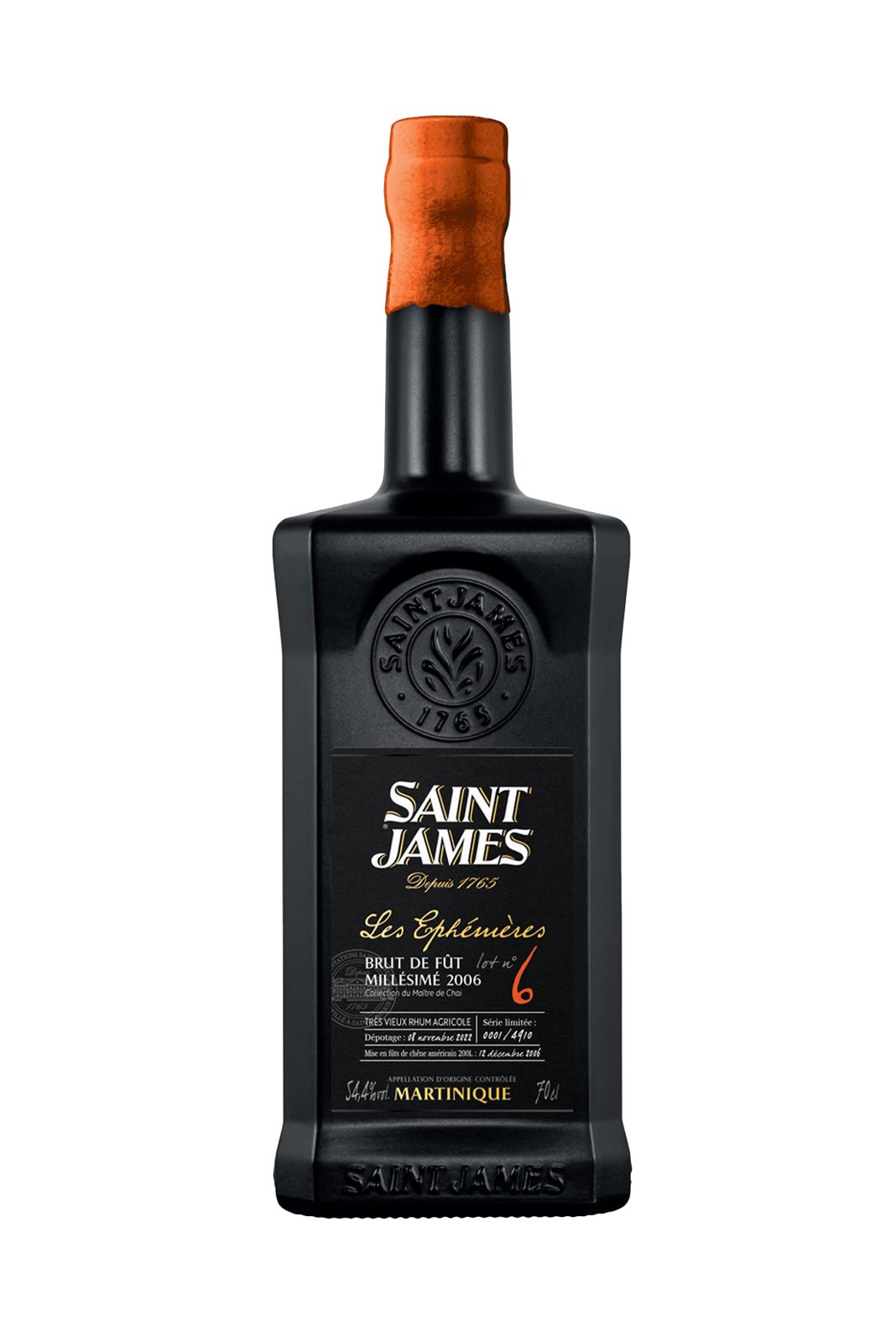 Saint James Rhum Agricole 2006 54.4% 700ml | Rum | Shop online at Spirits of France