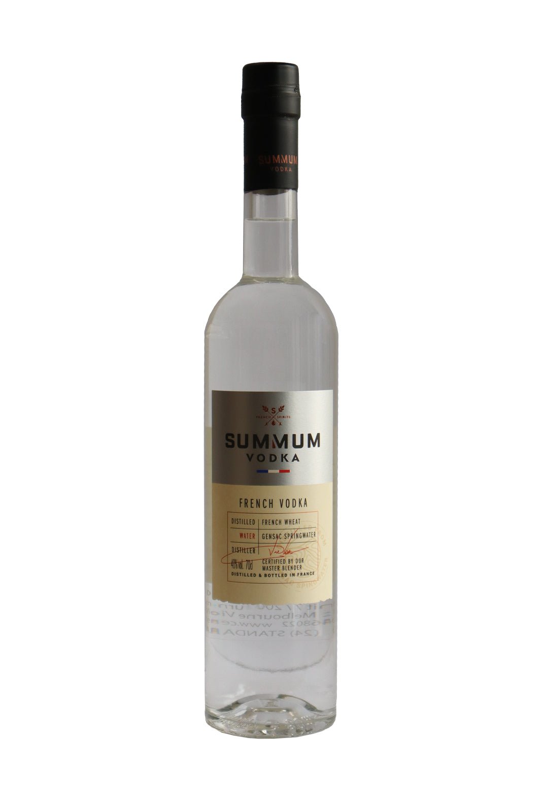 Summum Vodka (Distilled from Wheat) 40% 750ml | Vodka | Shop online at Spirits of France