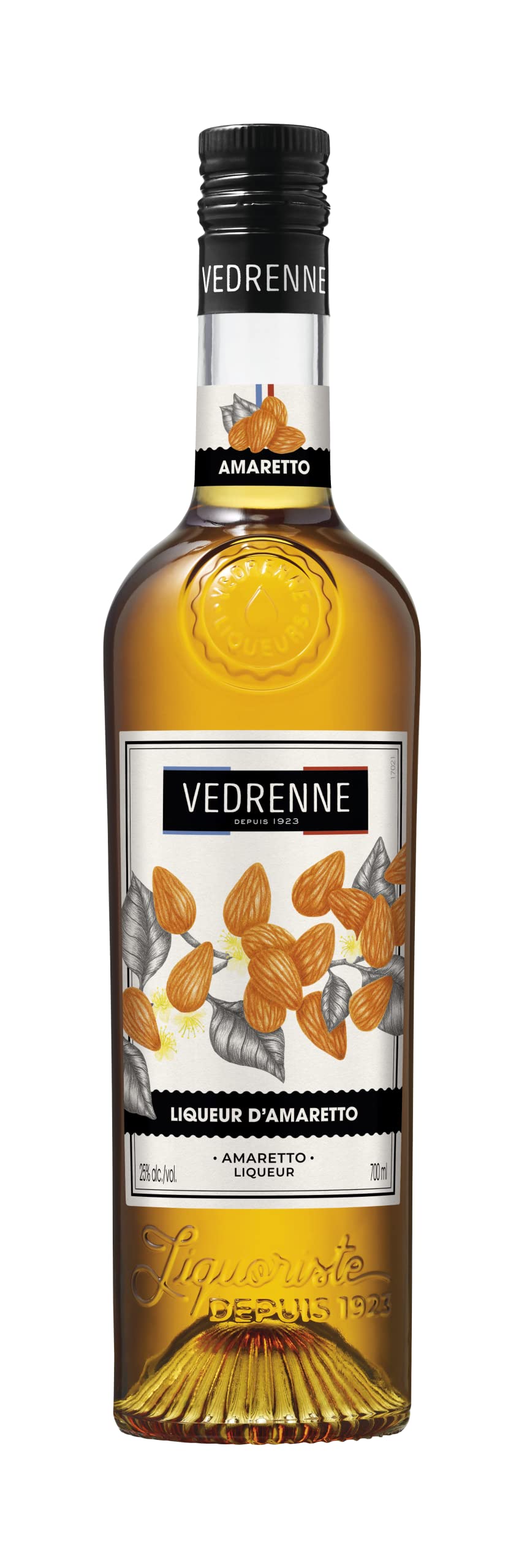 Vedrenne Amaretto Liqueur 28% 700ml | Liqueurs | Shop online at Spirits of France