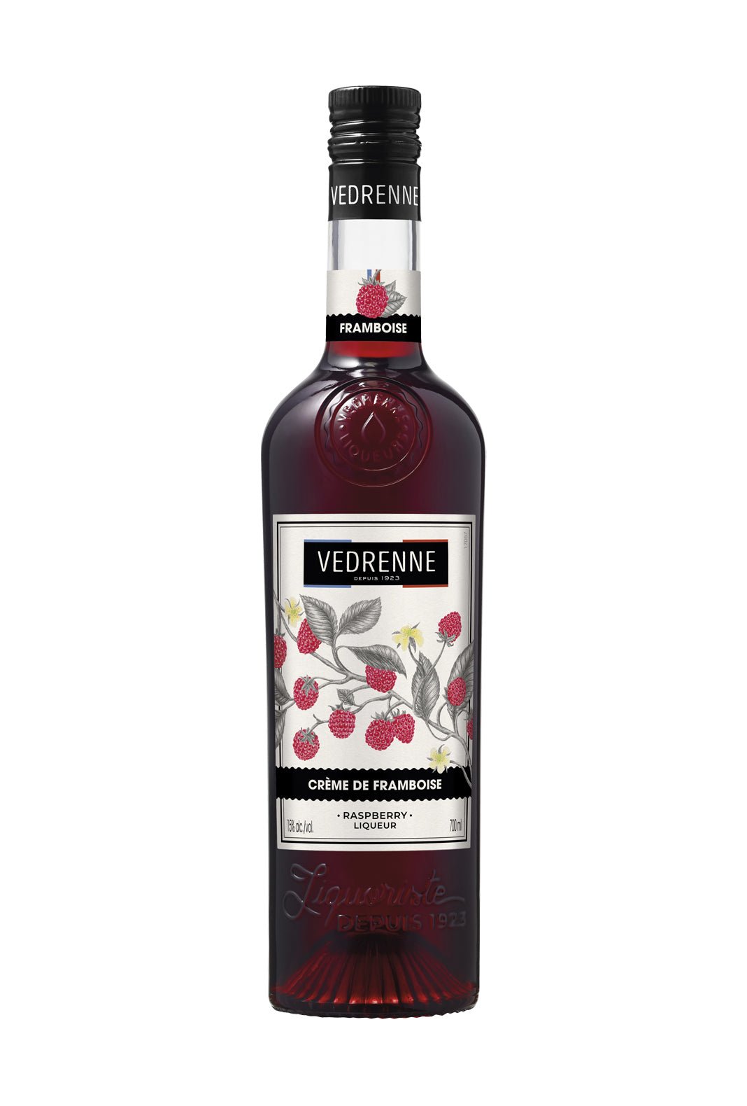 Vedrenne Liqueur Creme de Framboise (Raspberry) 15% 700ml | Liqueurs | Shop online at Spirits of France