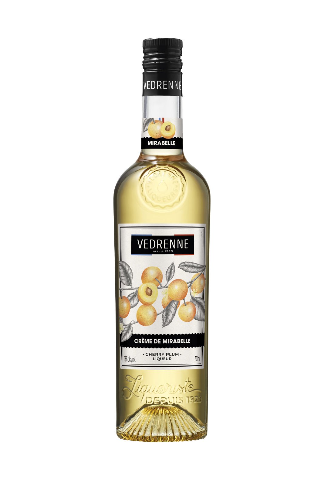 Vedrenne Liqueur Creme de Mirabelle (Cherry Plum) 18% 700ml | Liqueurs | Shop online at Spirits of France