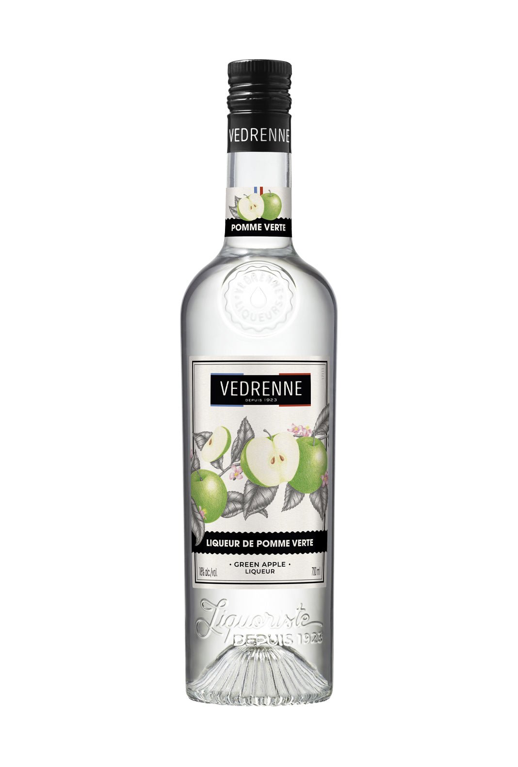 Vedrenne Liqueur de Pomme Verte (Green Apple) 18% 700ml | Liqueurs | Shop online at Spirits of France