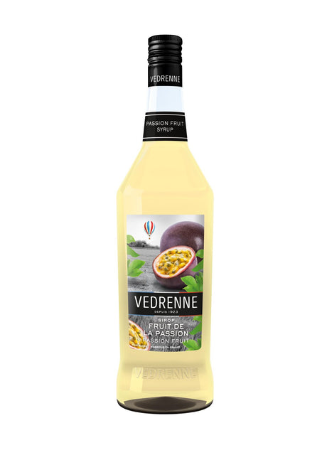 Vedrenne Passion Fruit Syrup 0% 1000ml | Cordial | Shop online at Spirits of France