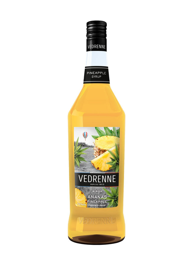 Vedrenne Pineapple Syrup 0% 1000ml | Cordial | Shop online at Spirits of France