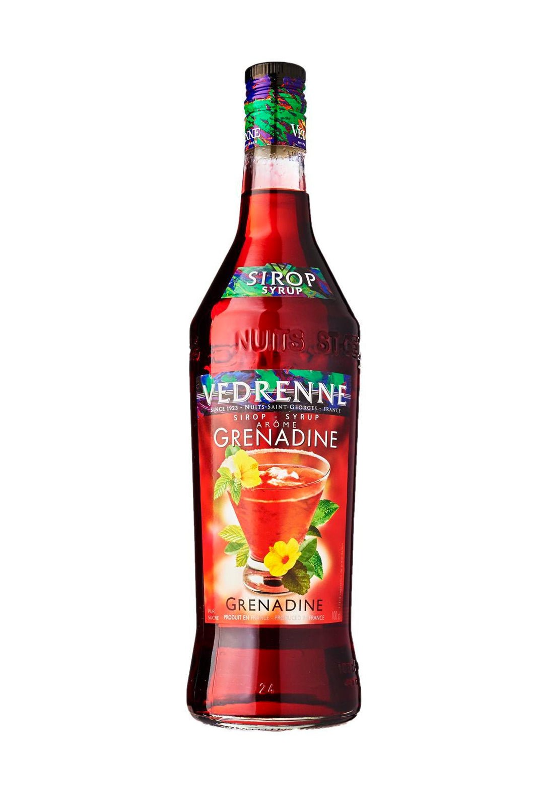 Vedrenne Pomegranate cordial 0% 1000ml | Cordial | Shop online at Spirits of France