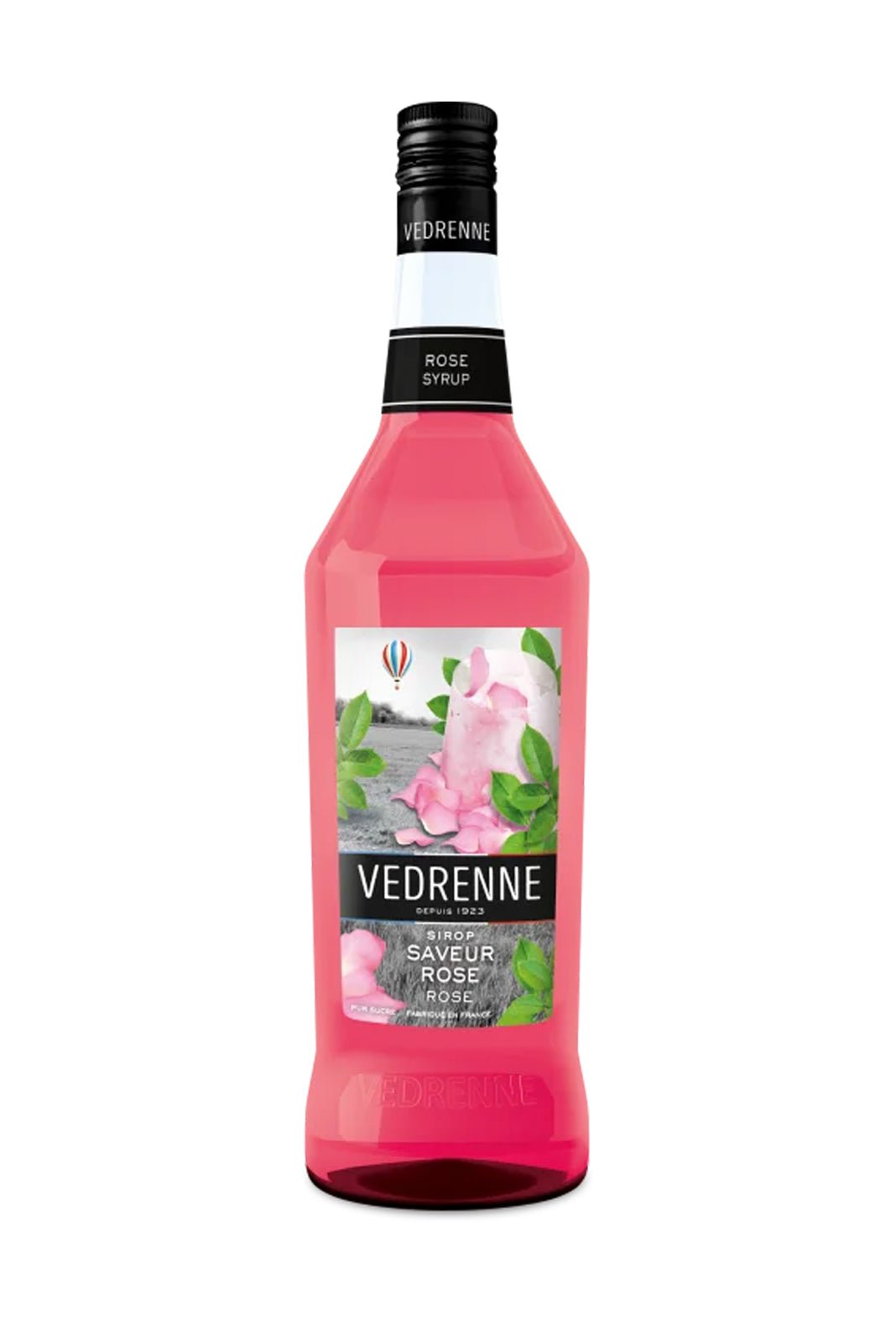 Vedrenne Sirop de Rose (Rose cordial) 1000ml | Syrup | Shop online at Spirits of France