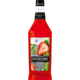 Vedrenne Strawberry Syrup 0% 1000ml | Cordial | Shop online at Spirits of France