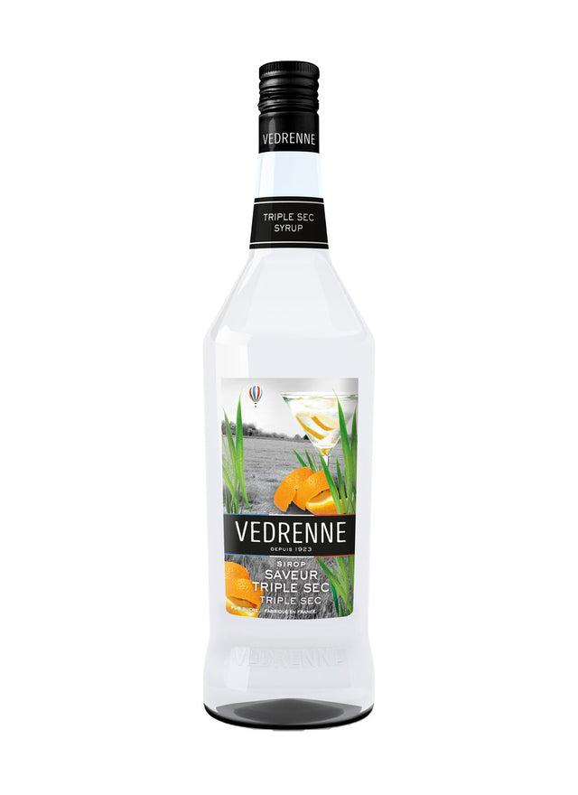 Vedrenne Triple Sec Syrup 0% 1000ml | Cordial | Shop online at Spirits of France