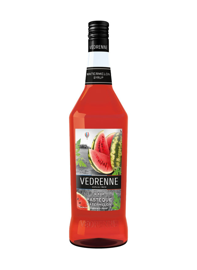 Vedrenne Watermelon Syrup 0% 1000ml | Cordial | Shop online at Spirits of France