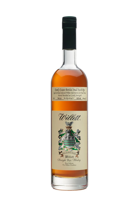 Willett Family Rye Whiskey 4 years Small Batch 56.8% 750ml | Whisky | Shop online at Spirits of France