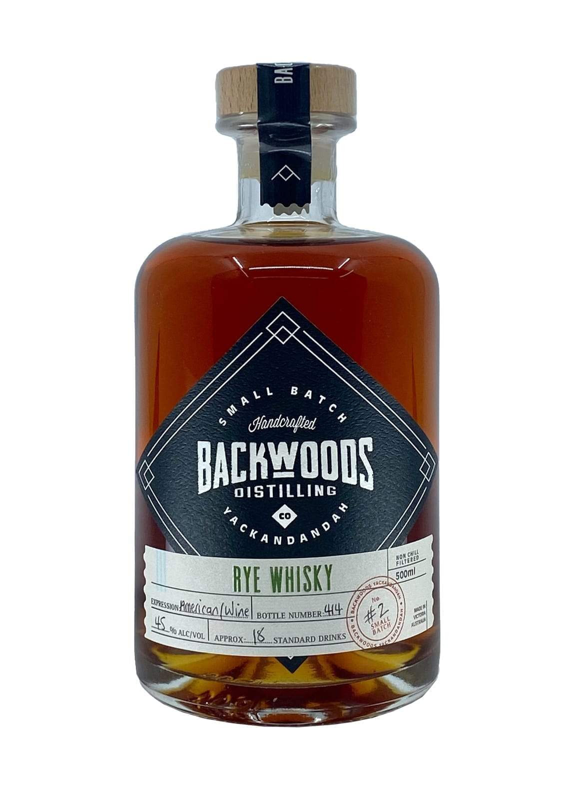Backwoods Rye Whisky 46% 500ml | Whiskey | Shop online at Spirits of France
