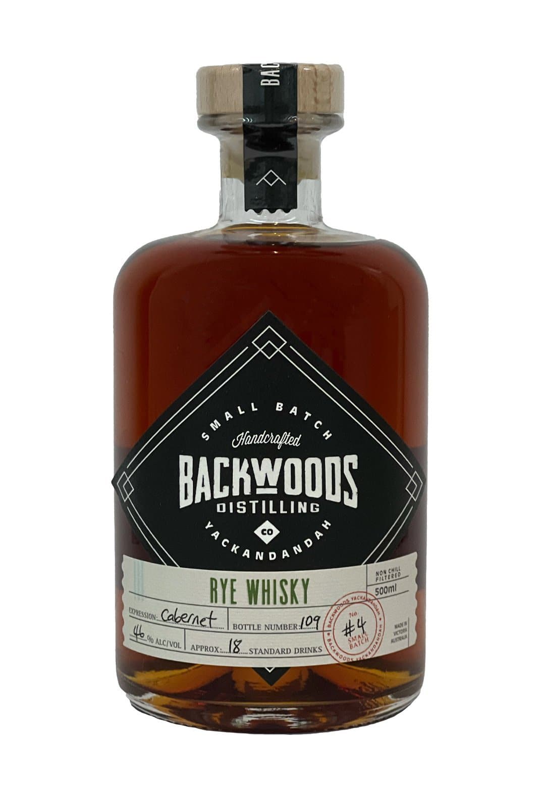 Backwoods Rye Whisky Batch #4 46% 500ml | Whiskey | Shop online at Spirits of France
