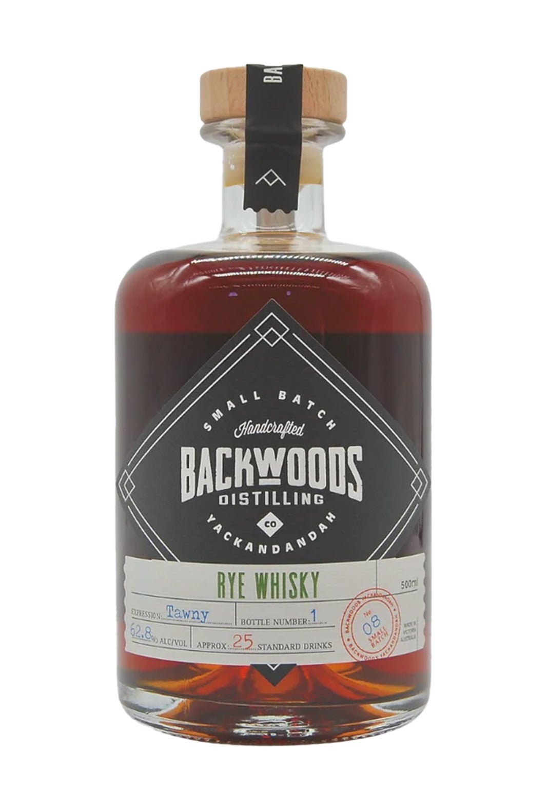 Backwoods Rye Whisky Tawny Cask Batch 8 62.88% 500ml | Whisky | Shop online at Spirits of France