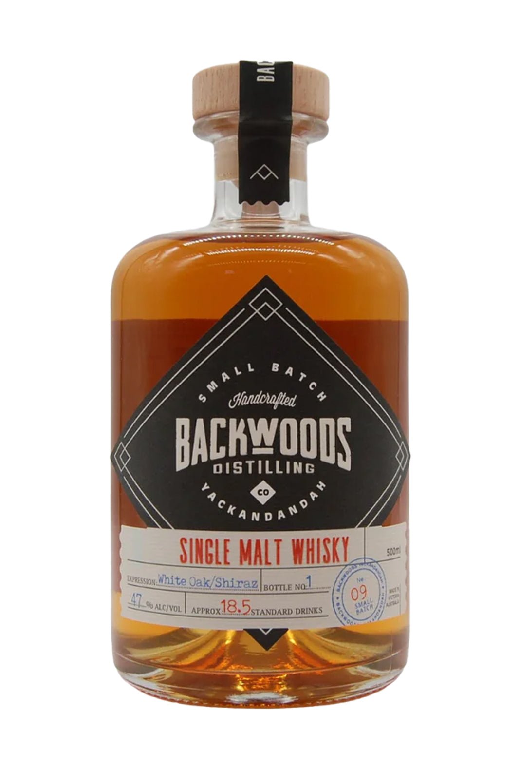 Backwoods Single Malt Batch 9 Corn Whisky cask 47% 500ml | Whisky | Shop online at Spirits of France