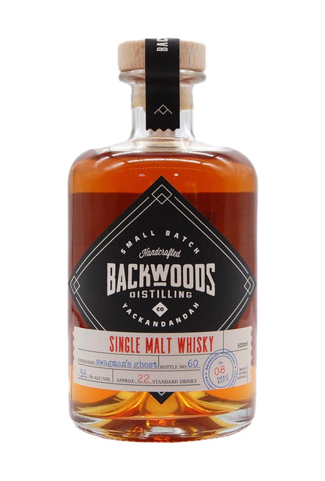 Backwoods Single Malt Cask Strength Batch 8 Swagmans Ghost Expression 56% 500ml | whiskey | Shop online at Spirits of France