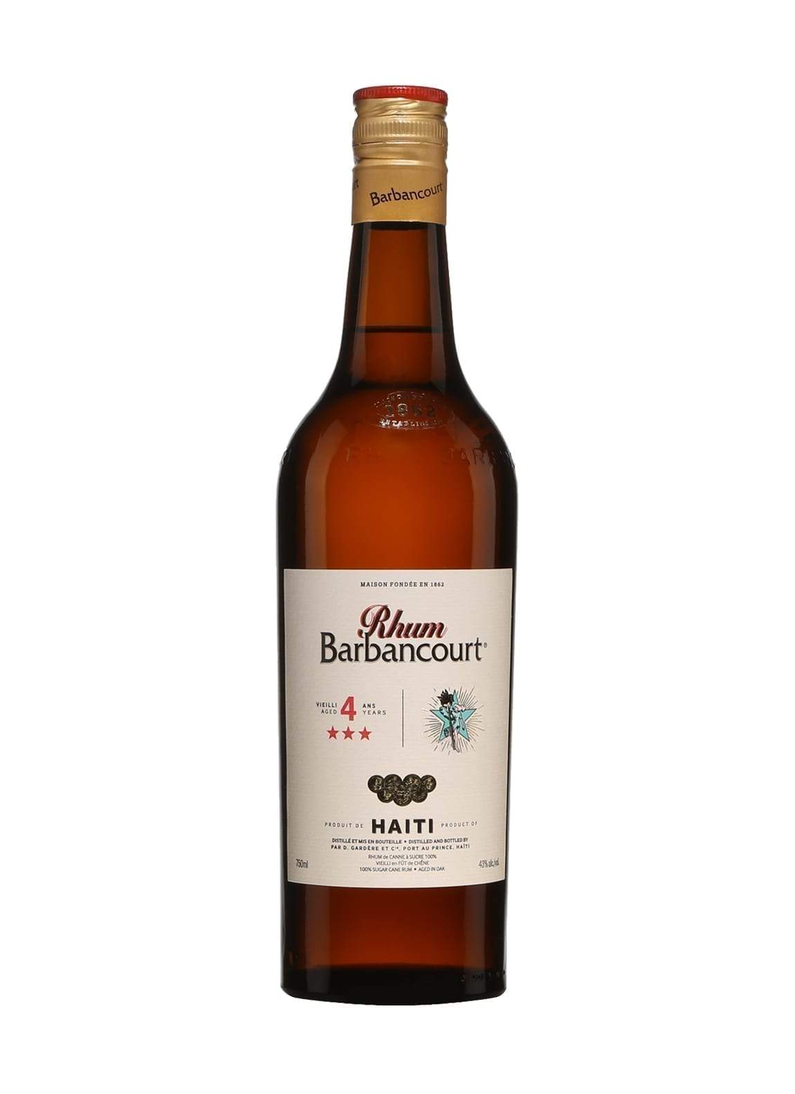 Barbancourt Rum 4 years 40% 700ml | Rum | Shop online at Spirits of France