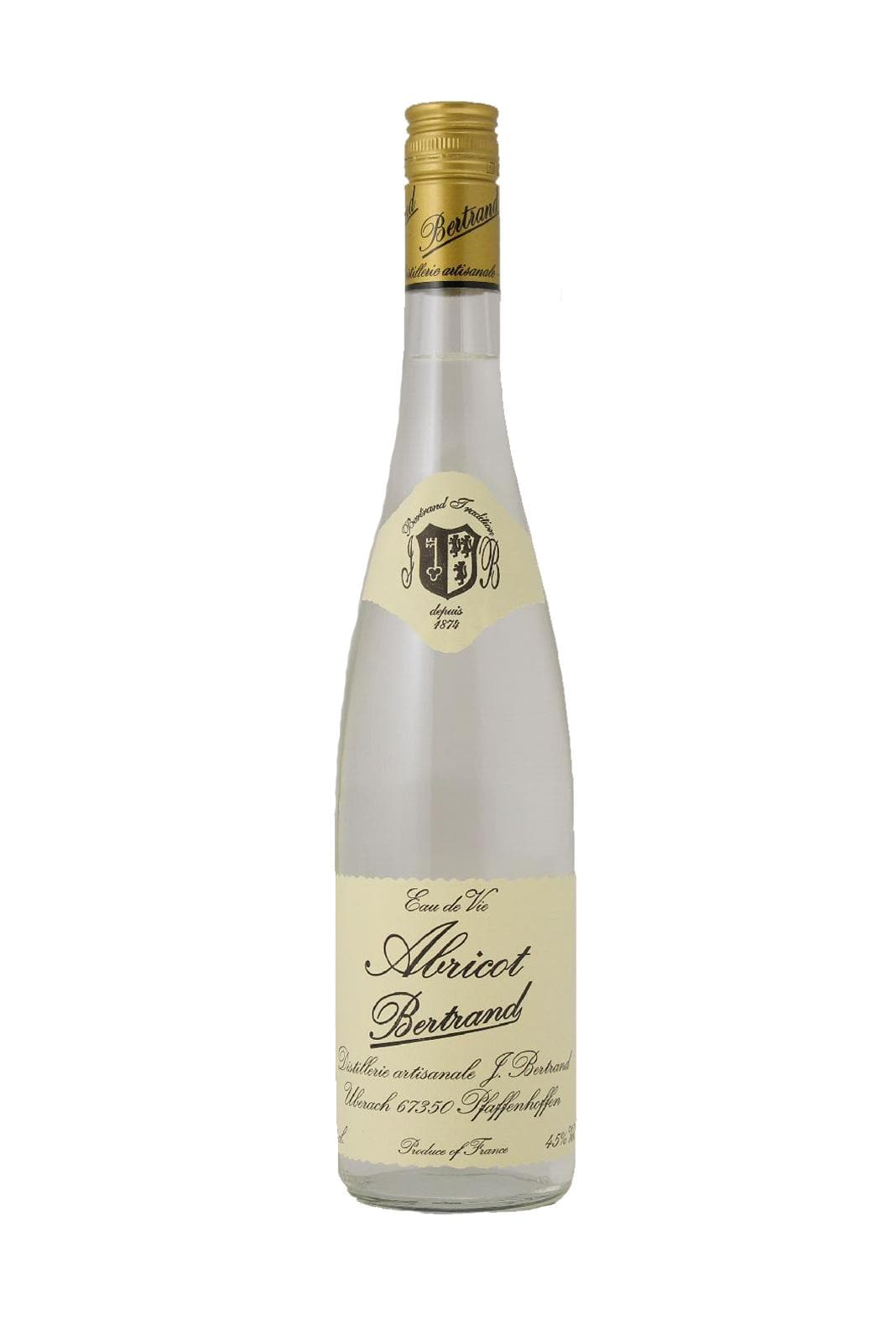 Bertrand Eau de Vie d'Abricot (Apricot) 45% 700ml | Liqueurs | Shop online at Spirits of France