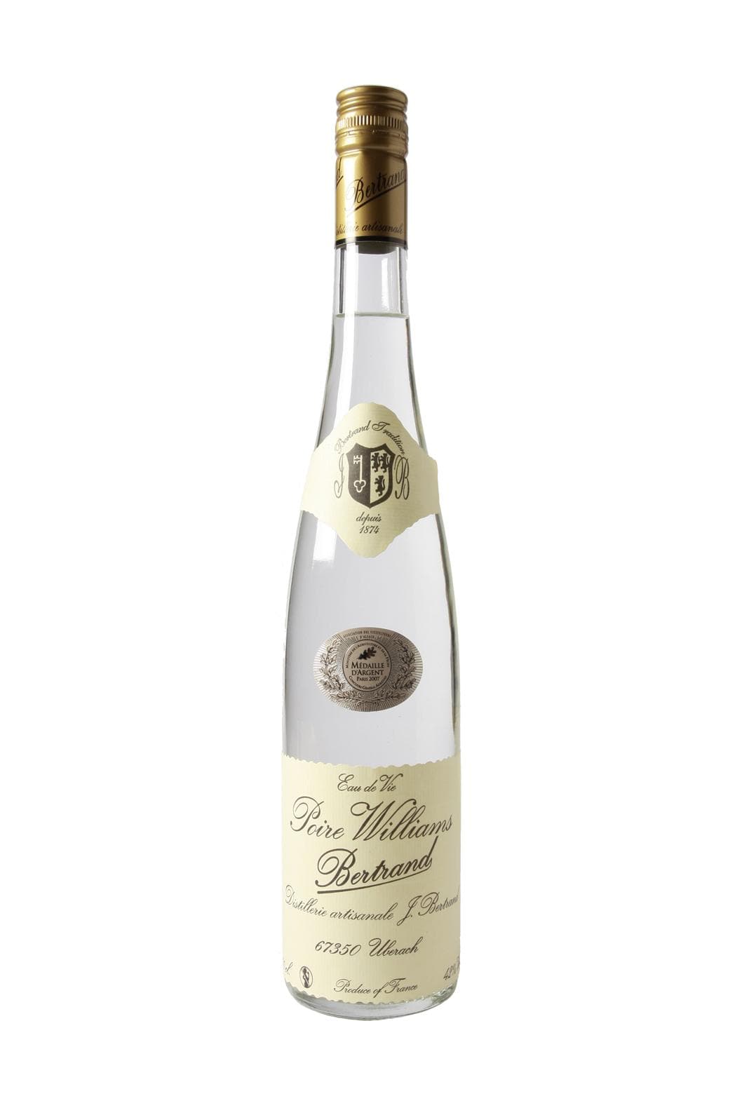Bertrand Eau de Vie de Poire William (Williams Pear) 42% 700ml | Liquor & Spirits | Shop online at Spirits of France