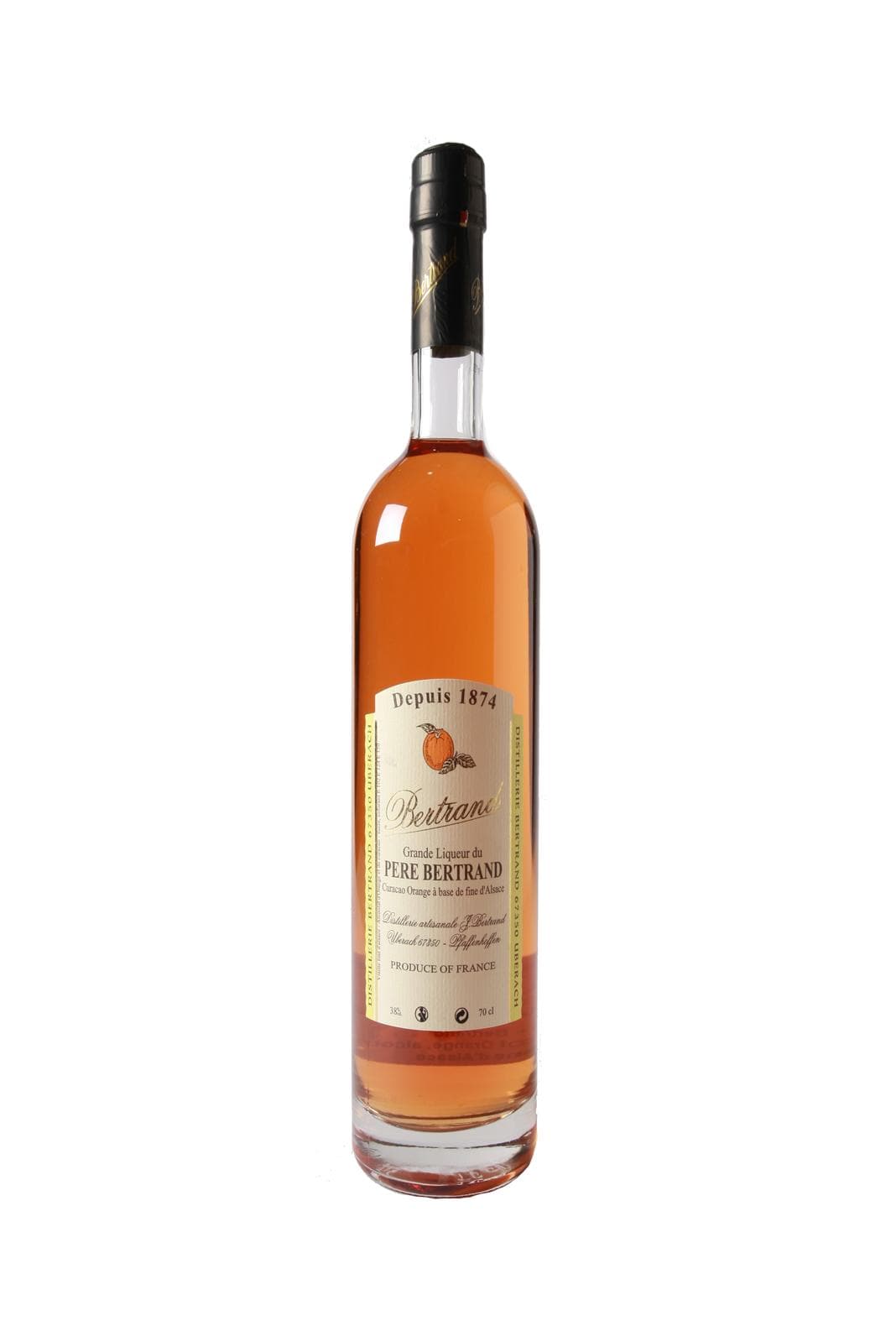 Bertrand Liqueur 'Pere Bertrnad' Orange Curacao 38% 700ml | Liqueurs | Shop online at Spirits of France