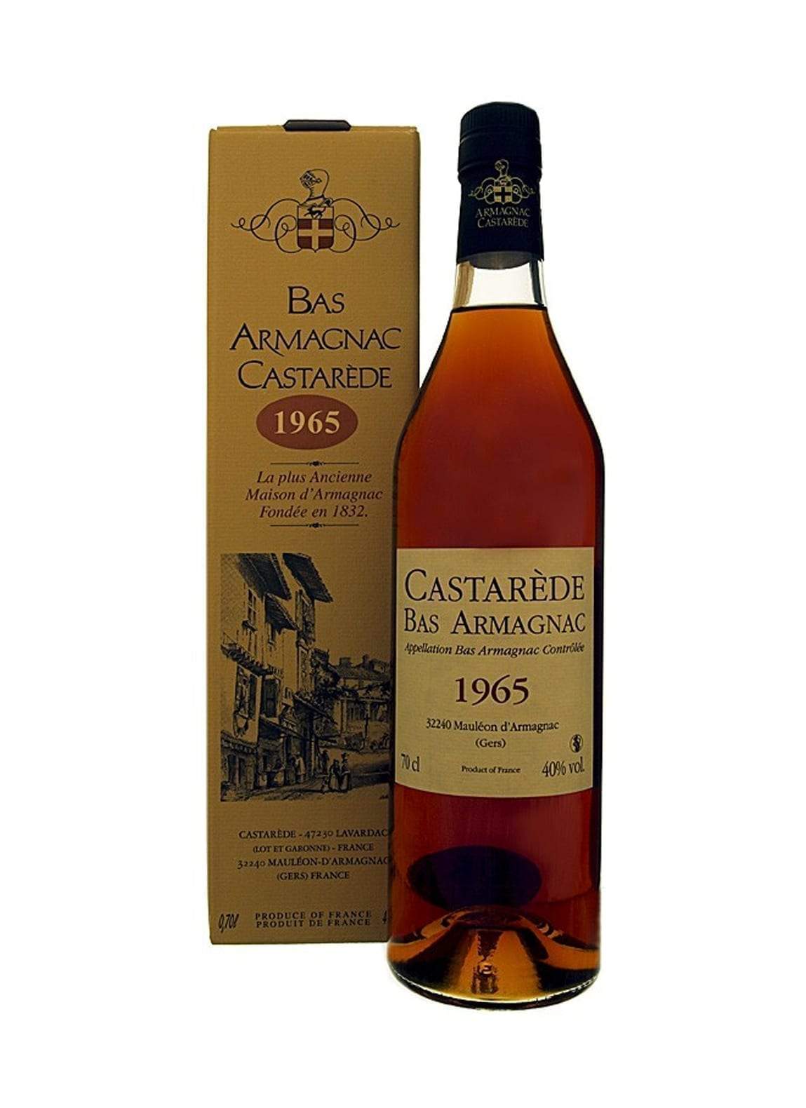 Castarede 1965 Bas Armagnac 40% 700ml | Brandy | Shop online at Spirits of France