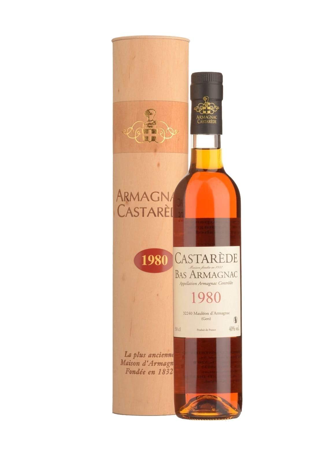 Castarede 1980 Armagnac 40% 500ml | Brandy | Shop online at Spirits of France