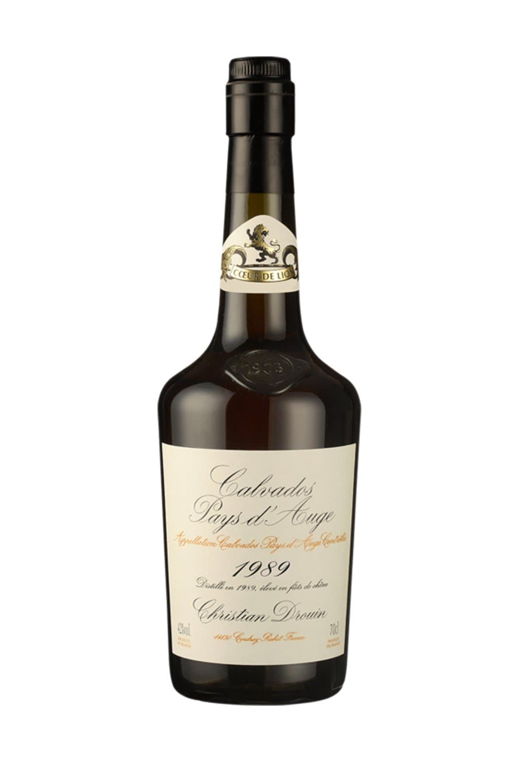 Christian Drouin Calvados 1989 Pays D'Auge Sherry cask 42% 700ml | Brandy | Shop online at Spirits of France