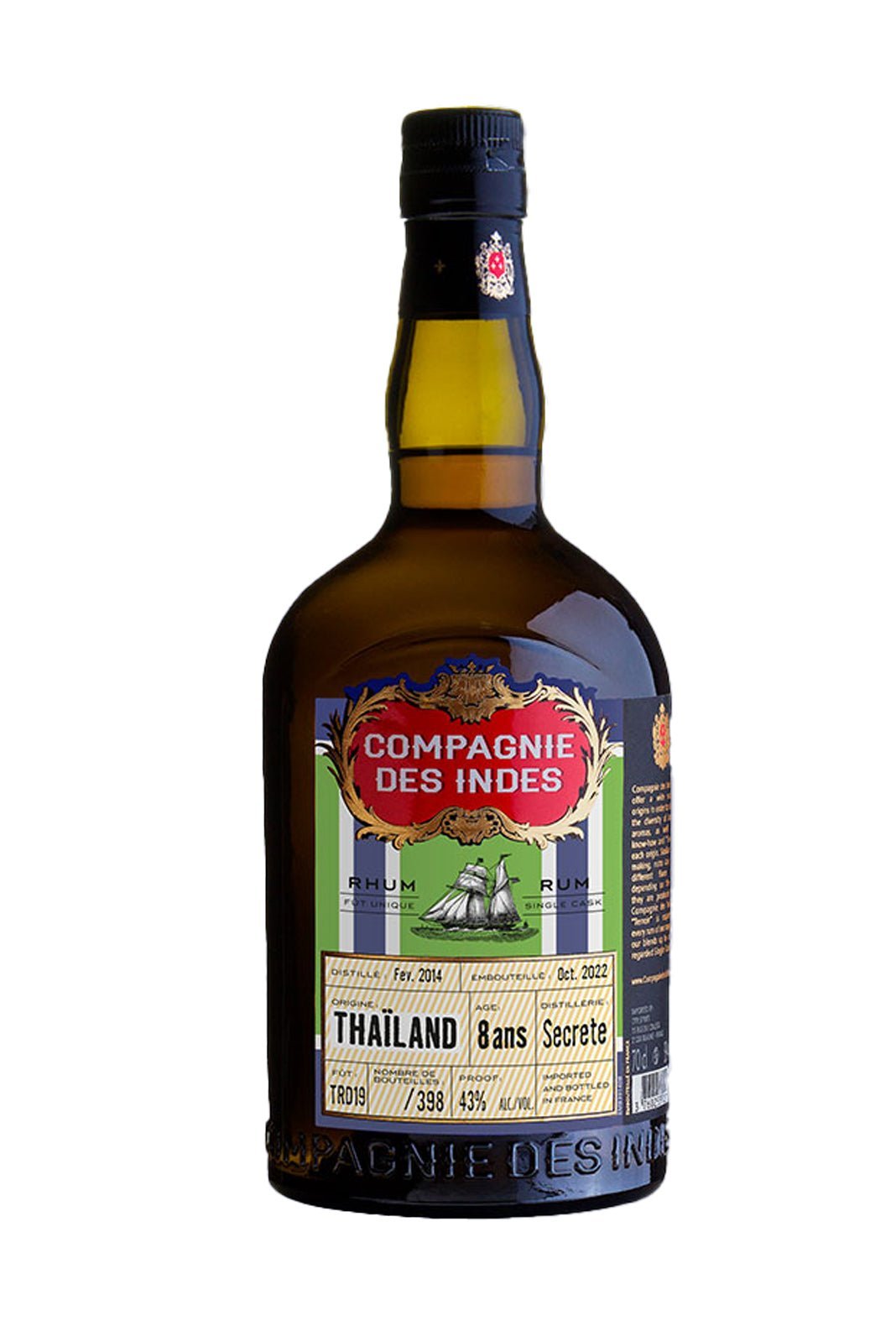 Compagnie des Indes 8 years Rum Thailand 43% 700ml | Rum | Shop online at Spirits of France