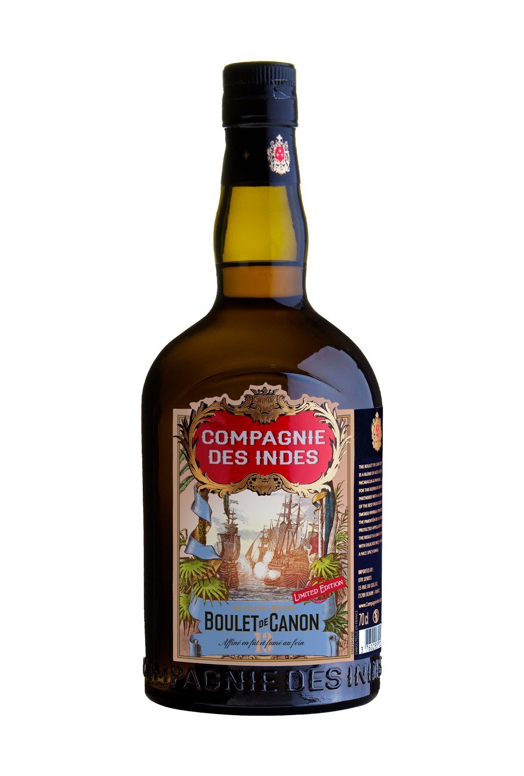 Compagnie des Indes Boulet de Canon No.13 Rum 46% 700ml | Rum | Shop online at Spirits of France