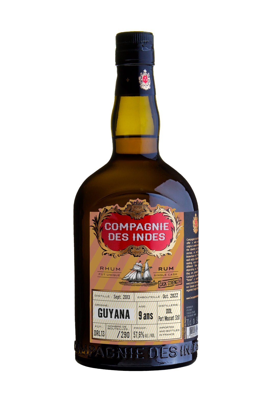 Compagnie des Indes Guyana 9 years Rum 57.6% 700ml | Rum | Shop online at Spirits of France