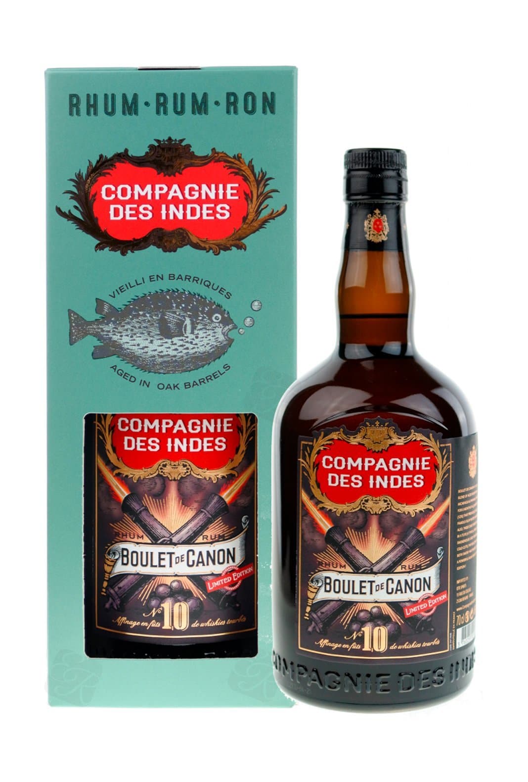 Compagnie des Indes Rum Boulet de Canon No.10 46% 700ml | Rum | Shop online at Spirits of France