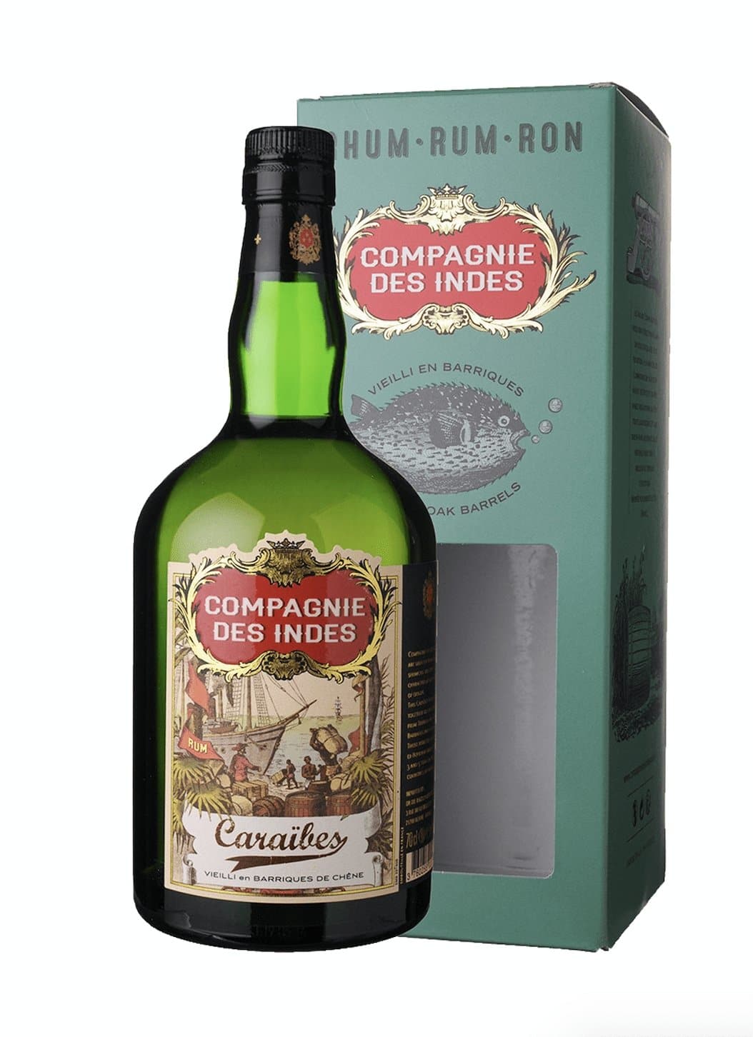 Compagnie des Indes Rum Caraibes 3-5 Years 40% 700ml | Rum | Shop online at Spirits of France