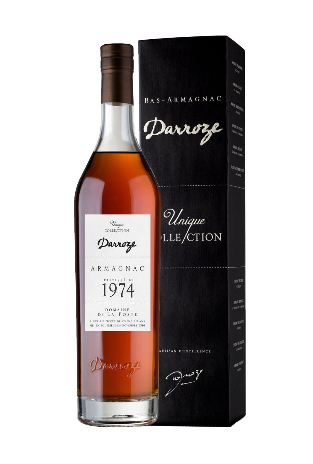 Darroze Armagnac-Tenareze Domaine de La Poste 1974 45.5% 700ml | Brandy | Shop online at Spirits of France