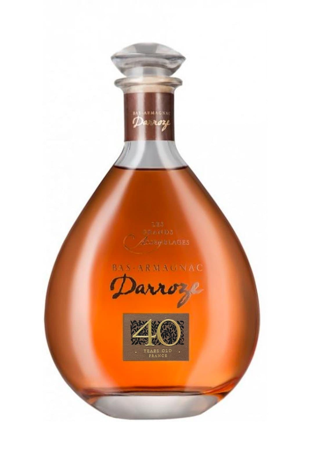 Darroze Grand Bas Armagnac Les Grands Assemblages 40 years Carafe 43% 700ml | Brandy | Shop online at Spirits of France