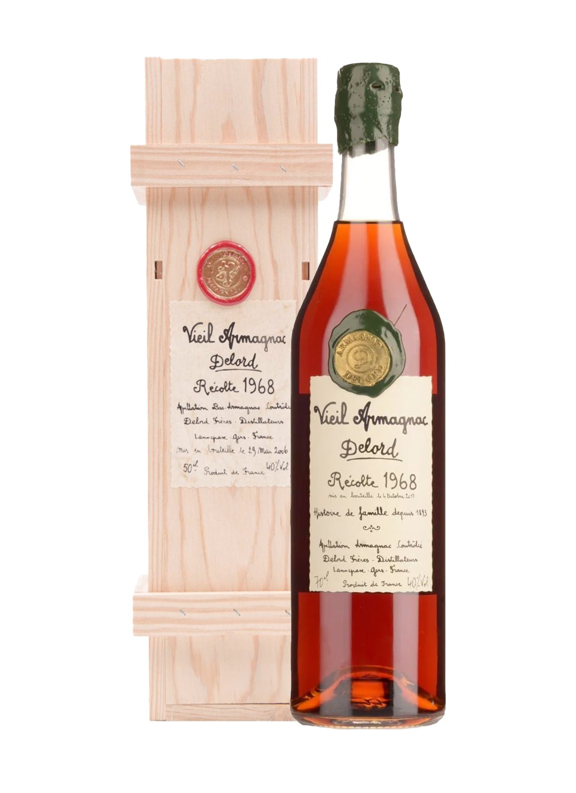 Delord 1968 Bas Armagnac 40% 700ml | Brandy | Shop online at Spirits of France