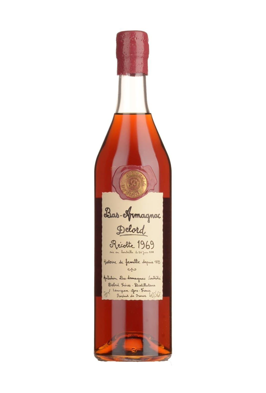 Delord 1969 Bas Armagnac 40% 700ml | Brandy | Shop online at Spirits of France