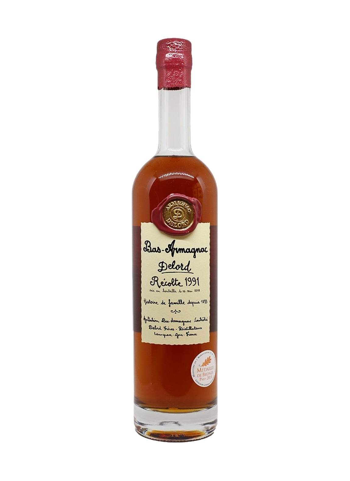Delord 1991 Bas Armagnac 40% 700ml | Brandy | Shop online at Spirits of France