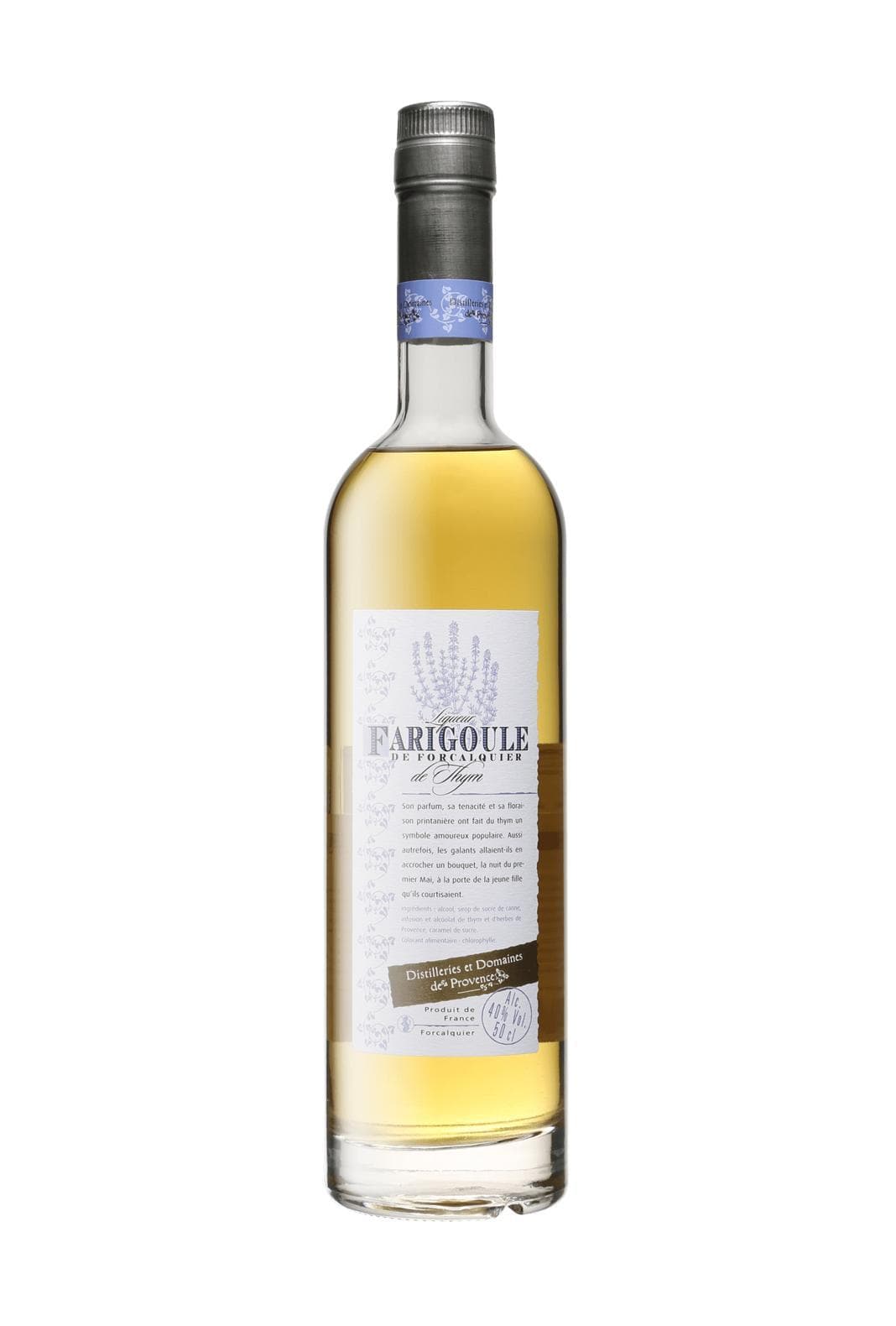 Distillerie et Domaines de Provence Farigoule (Thyme) Liqueur 40% 500ml | Liqueurs | Shop online at Spirits of France