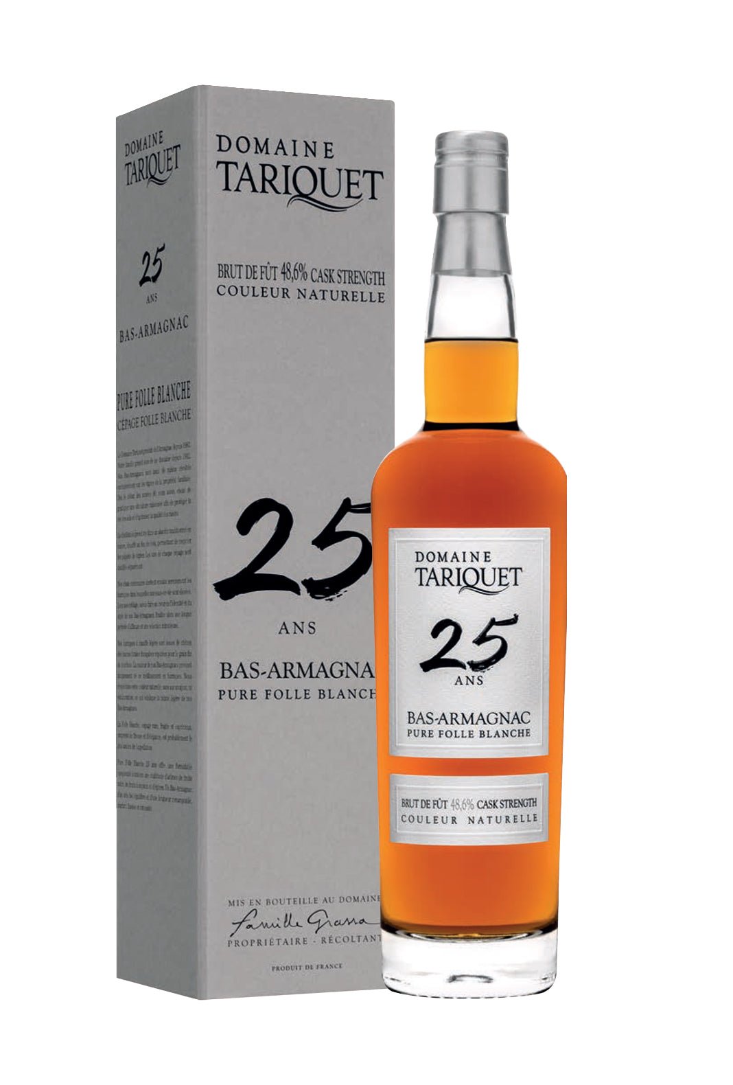 Domaine Tariquet Bas-Armagnac 25 years Pure Folle Blanche 48.6% 700ml | | Shop online at Spirits of France