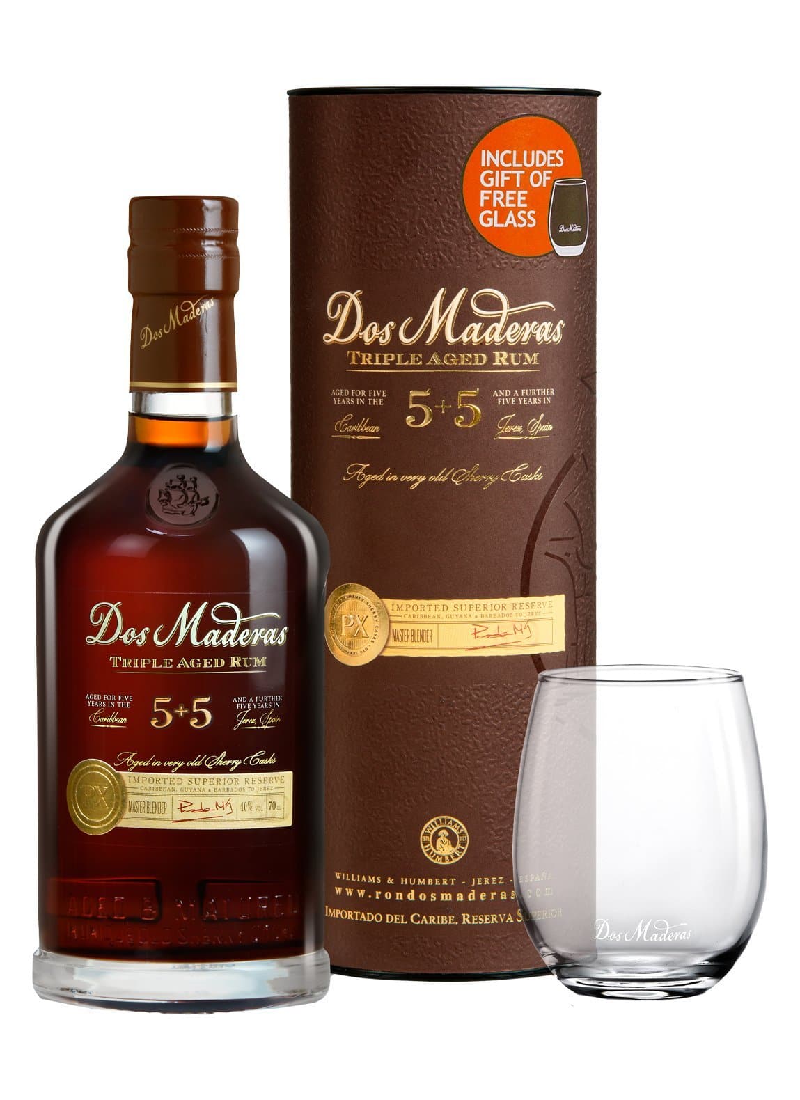 Dos Maderas Rum 5 years+5 years 40% 700ml | Rum | Shop online at Spirits of France