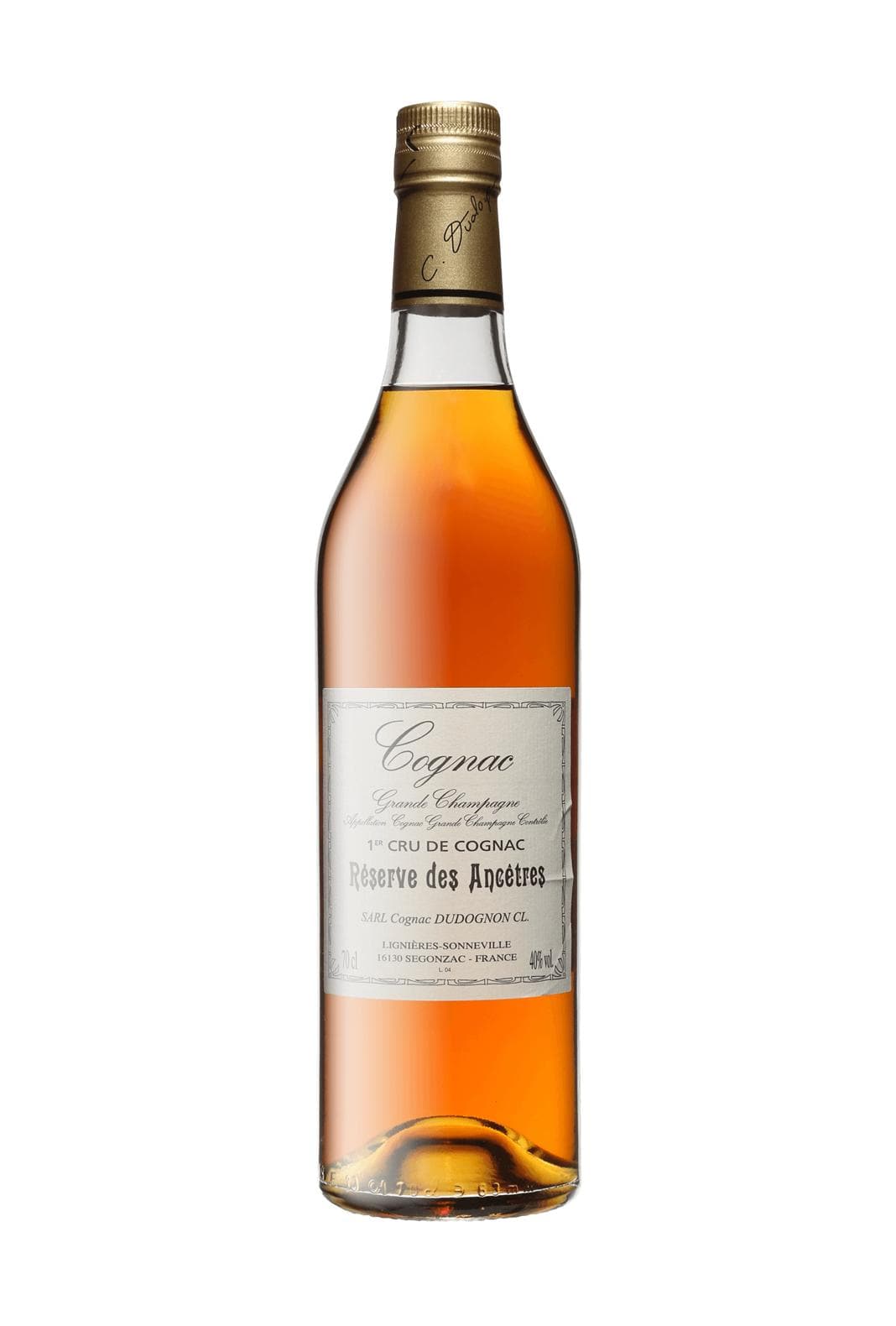Dudognon Cognac Reserve des Ancetres 30 years 40% 700ml | Brandy | Shop online at Spirits of France