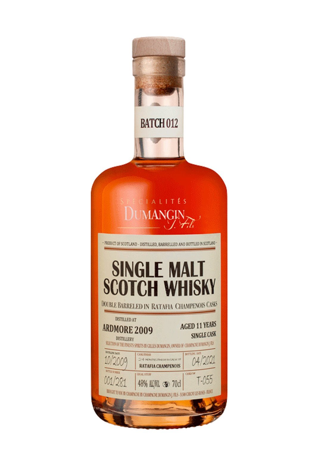 Dumangin Batch 012 Ardmore (Scotland) 2009 Single Malt Whisky 48% 700ml | Whiskey | Shop online at Spirits of France