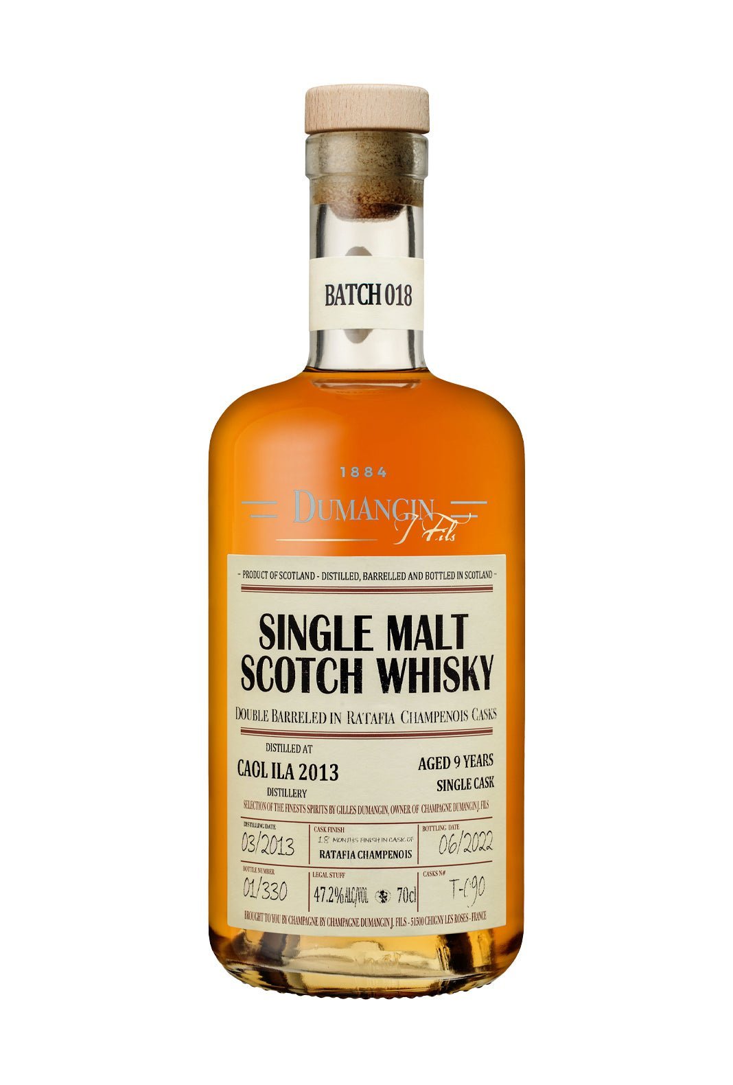 Dumangin Whisky Batch 018 Caol Ila Single Malt 2013 47.2% 700ml | whiskey | Shop online at Spirits of France