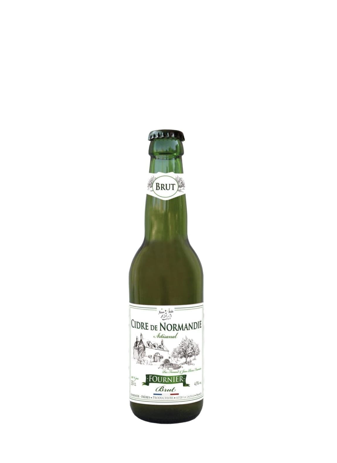 Fournier Brut Cidre de Normandie (dry apple cider) Artisanal 4.5% 330ml | Hard Cider | Shop online at Spirits of France