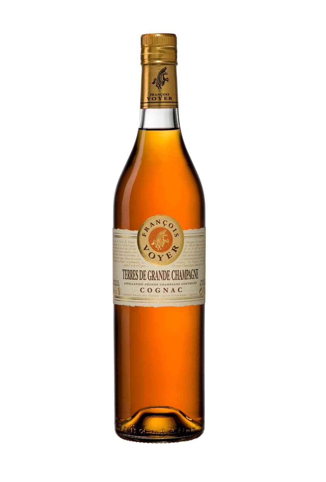 Francois Voyer Cognac 'Terre de Grande Champagne' 5 years 40% 700ml | Brandy | Shop online at Spirits of France