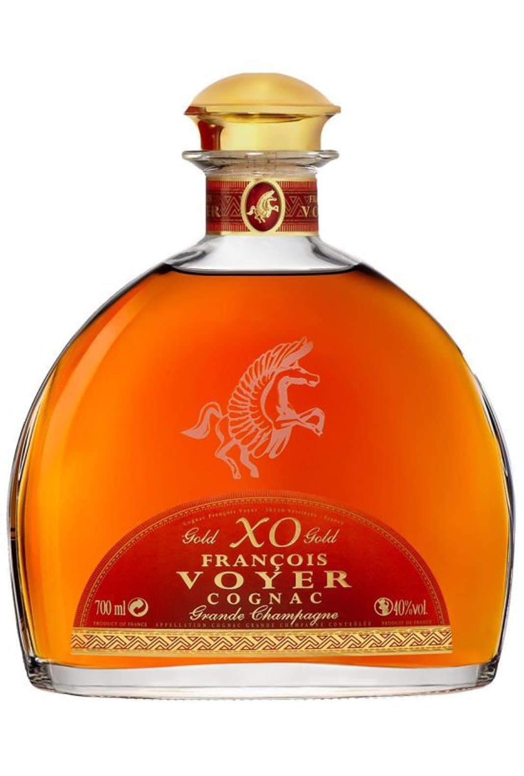 Francois Voyer XO Gold 20-30 years Grande Champagne Cognac Carafe 40% 700ml | Brandy | Shop online at Spirits of France