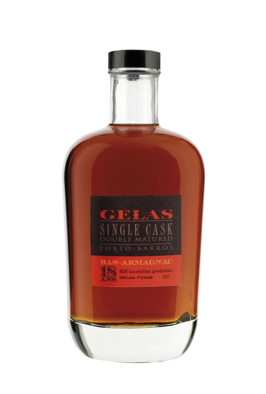 Gelas Bas Armagnac Single Cask Porto finish 18 years 41.9% 700ml | Brandy | Shop online at Spirits of France