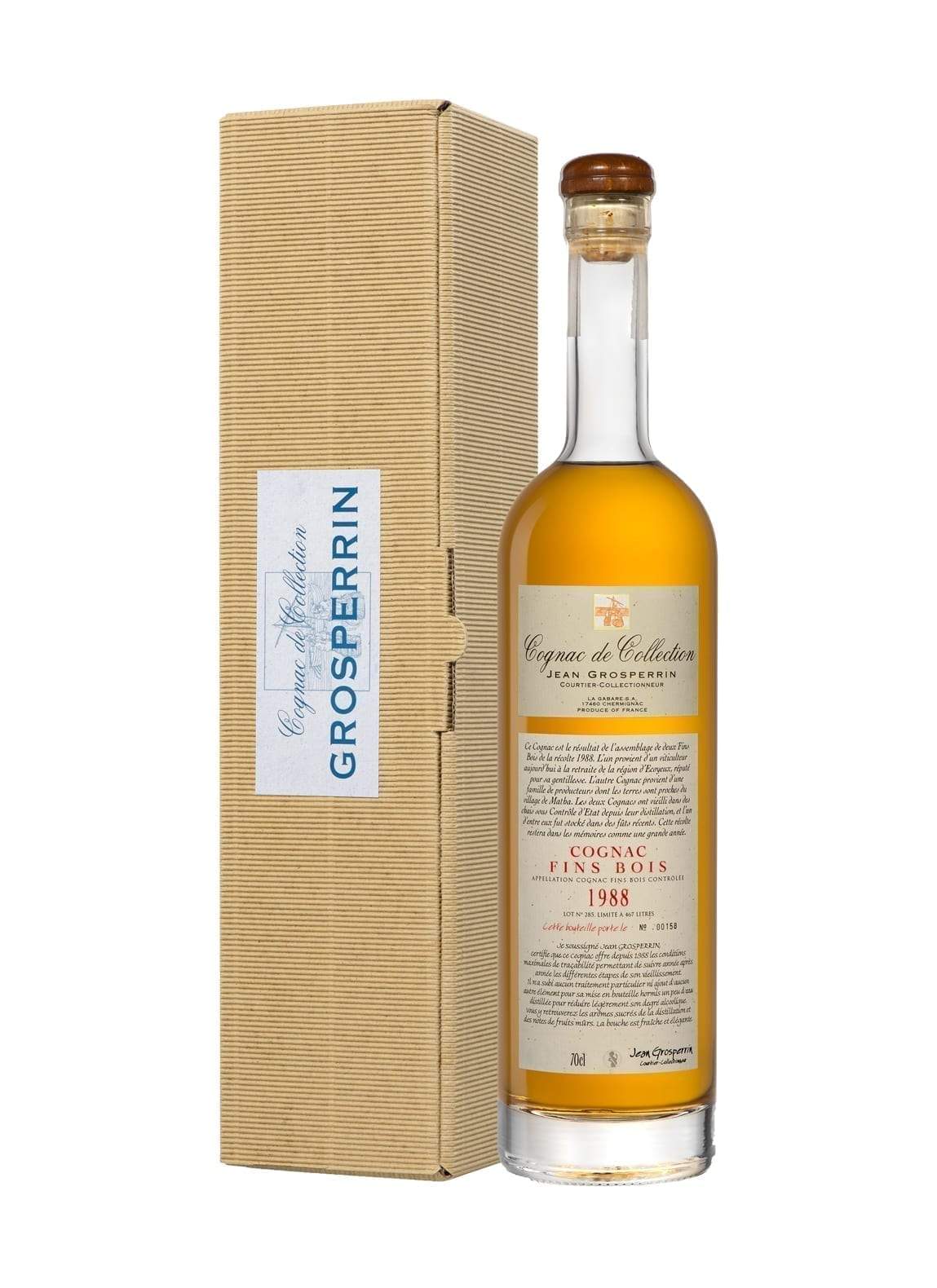 Grosperrin 1988 Fins Bois 45.2% 700ml | Brandy | Shop online at Spirits of France