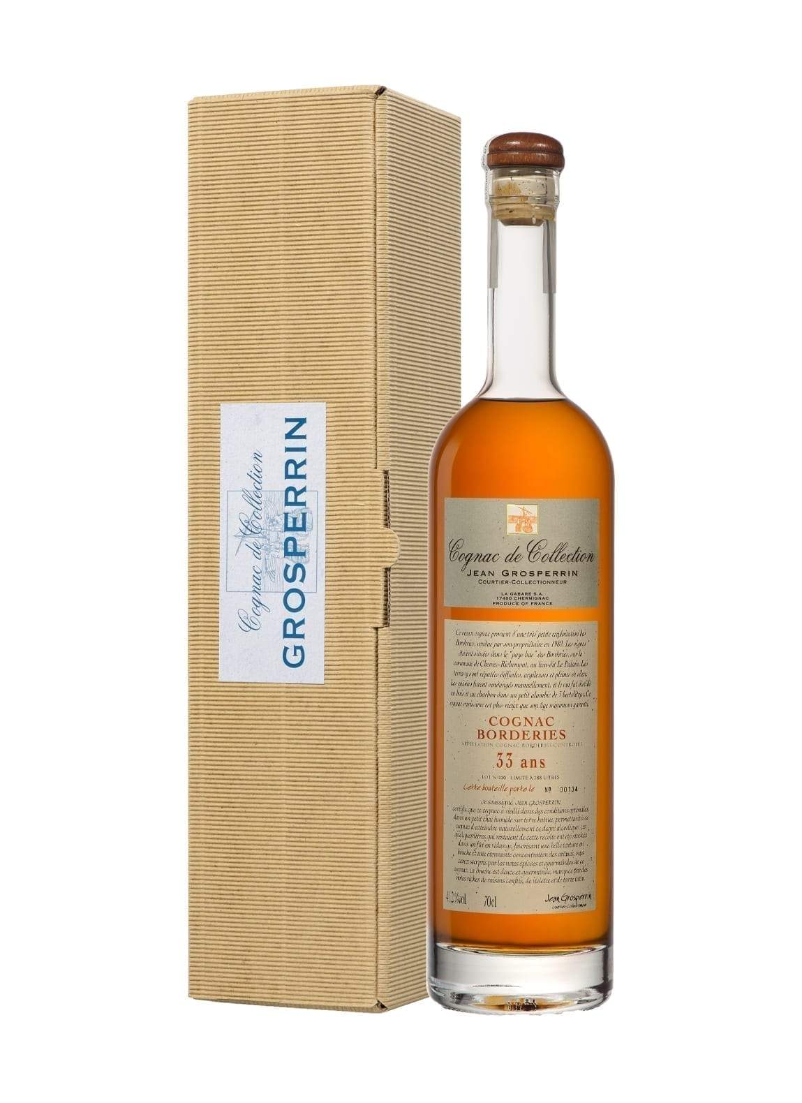 Grosperrin 'Cognac De Collection' 33 years 41.9% 700ml | Brandy | Shop online at Spirits of France