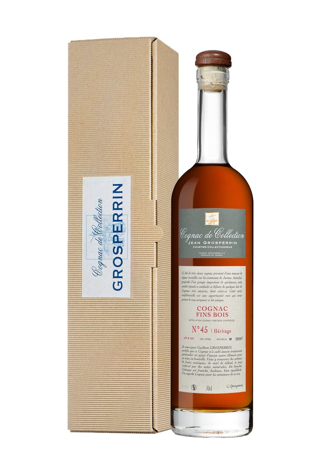 Grosperrin Cognac No.45 Fins Bois 52.1% 700ml | Spirits of France